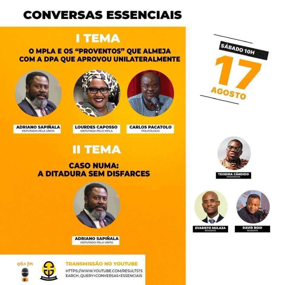 Tertúlias Essenciais, O MPLA e os “Proventos” da Nova Divisão Político-Administrativa