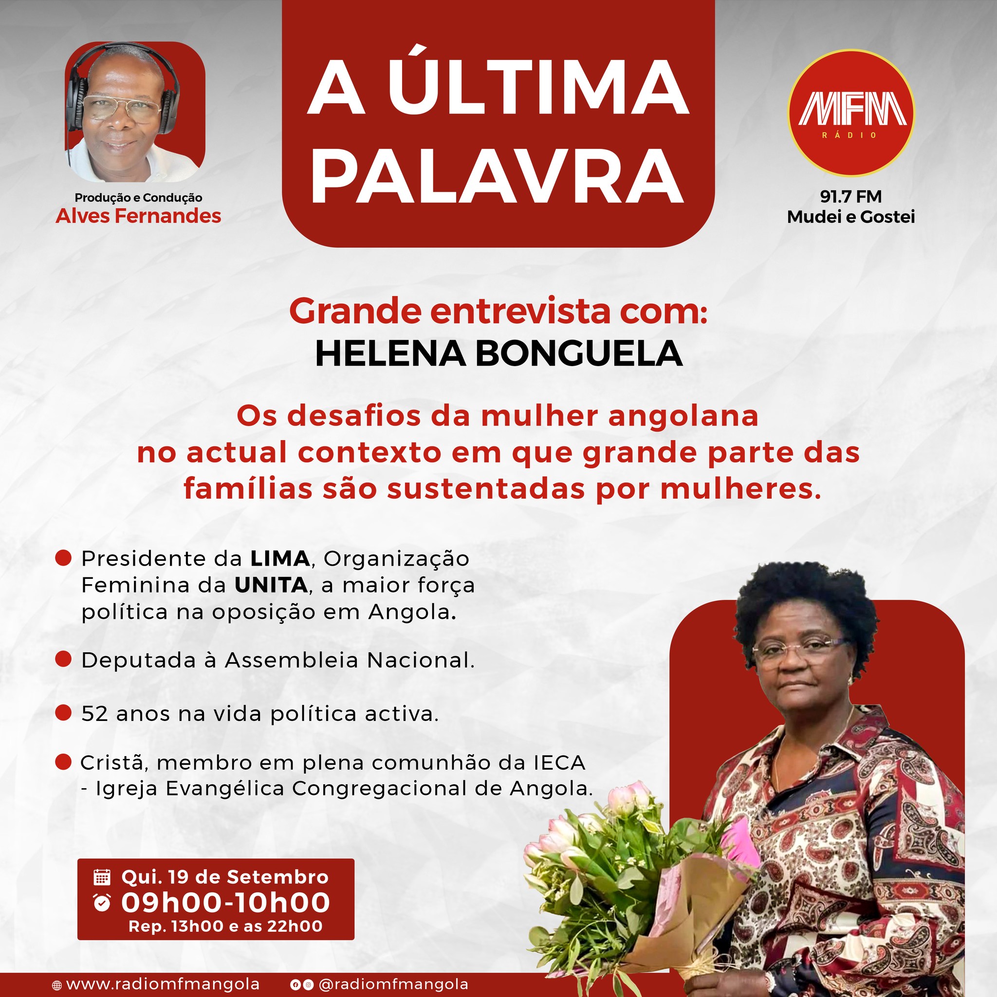 A Última Palavra, com Helena Bonguela