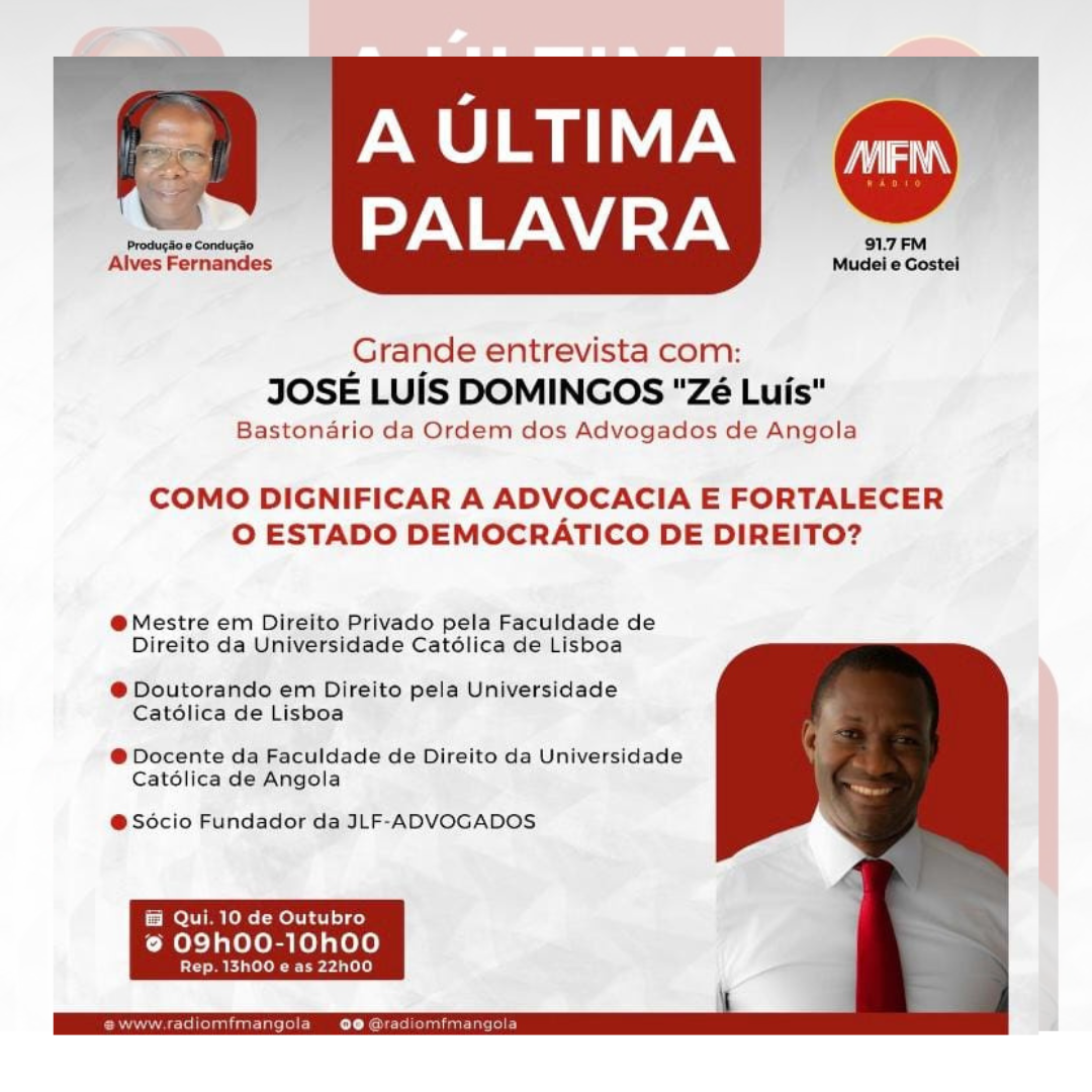 A Última Palavra, com José Luís Domingos