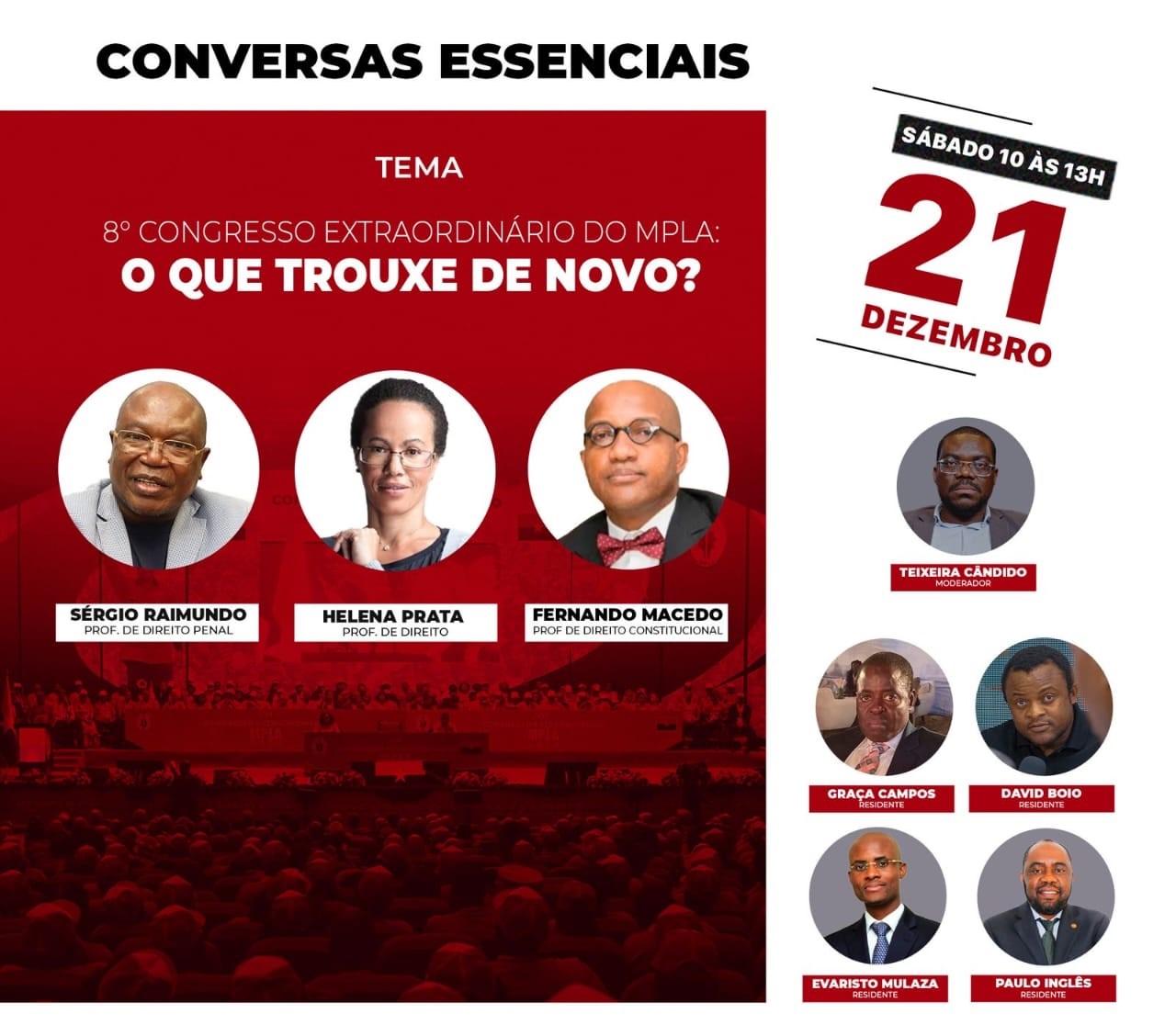 Tertúlias Essenciais, 8º Congresso Extraordinário do MPLA: O que Trouxe de Novo?