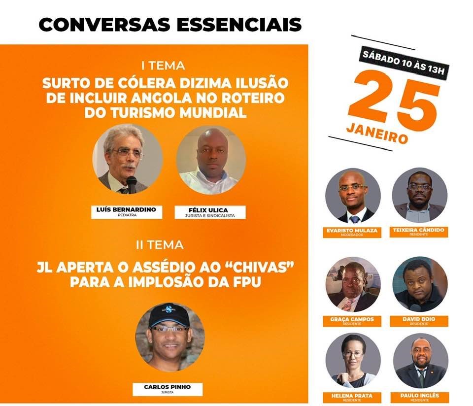 Tertúlias Essenciais, Surto de cólera dizima a ilusão de incluir Angola no roteiro do turismo mundial