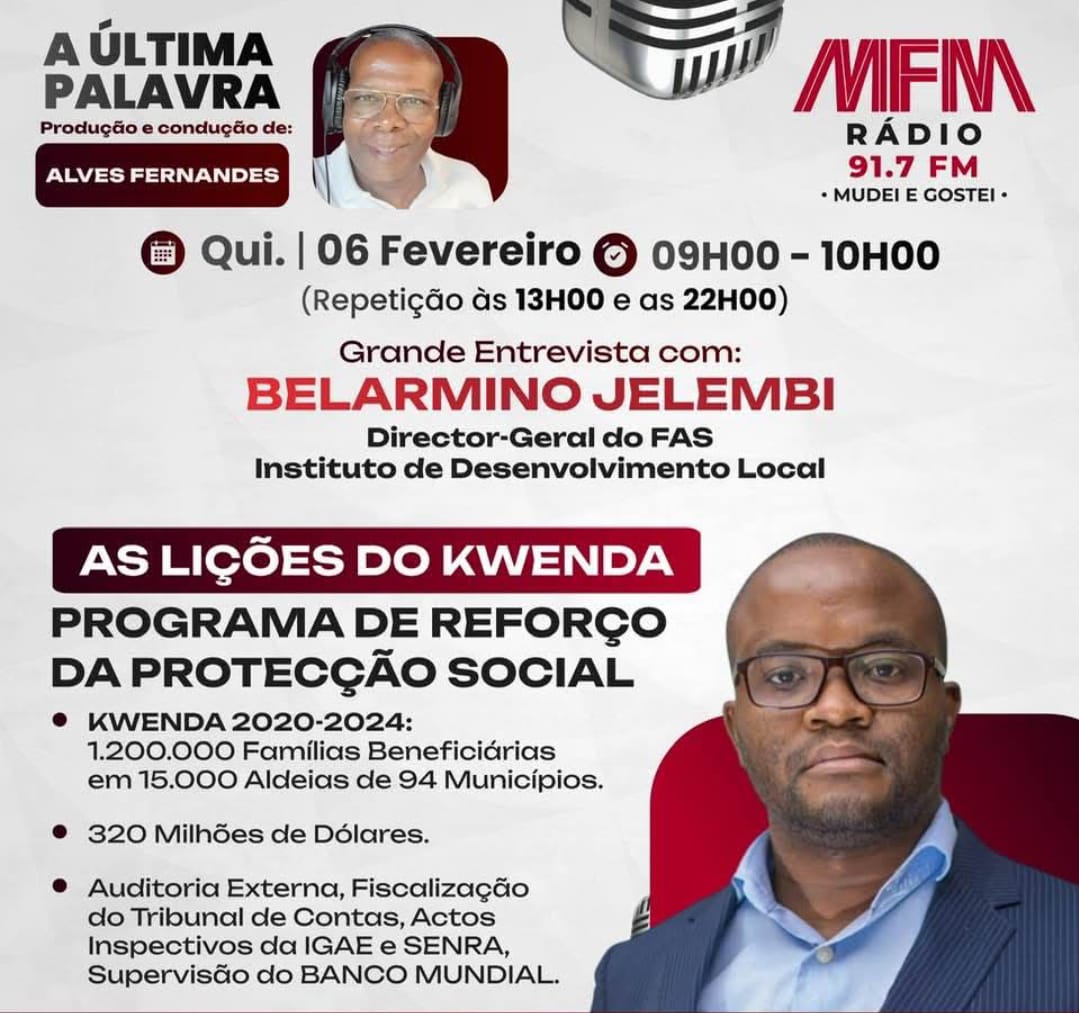 A Ultima Palavra com Belarmino Jelembi