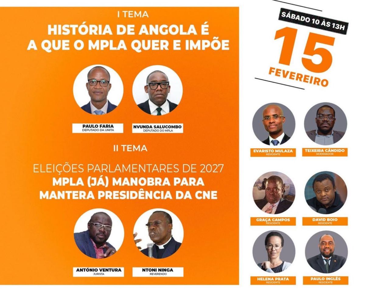 Tertúlias Essenciais, História de Angola é a que o MPLA quer e impõe