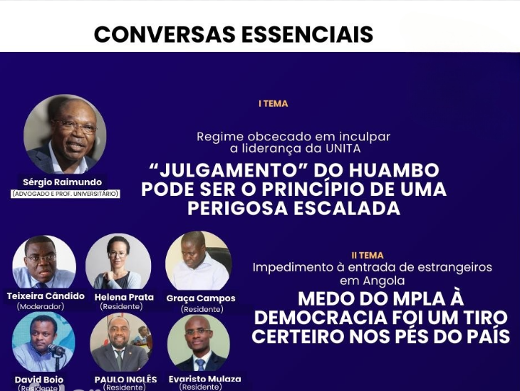 Tertúlias Essenciais, Regime obcecado em inculpar a liderança da UNITA – “Julgamento” do Huambo pode ser o princípio de uma perigosa escalada