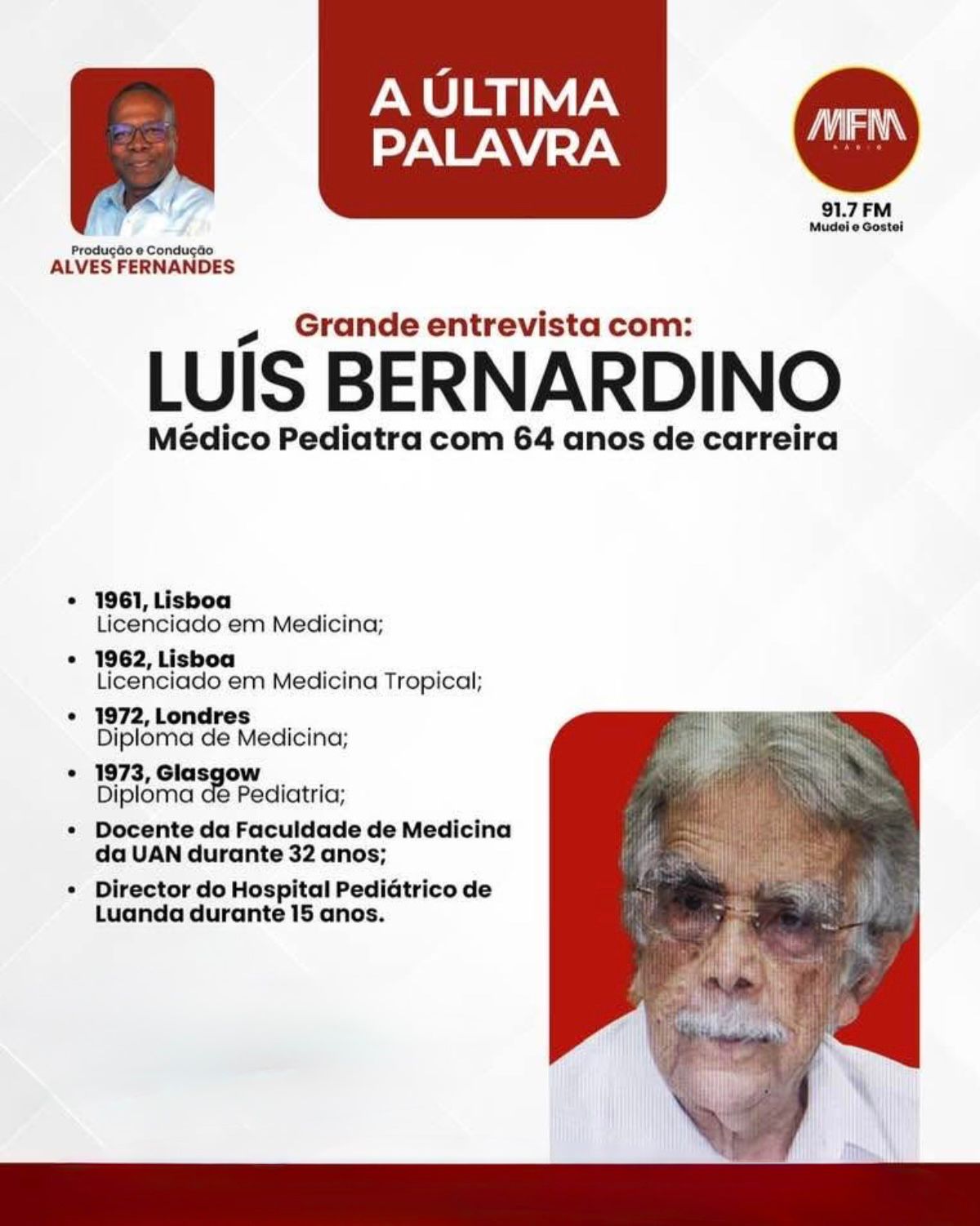 A Última Palavra com Luís Bernardino
