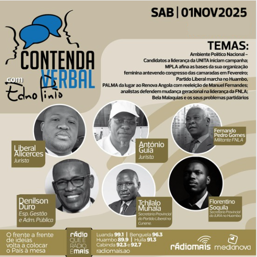 Contenda Verbal, edição de 01 de Novembro de 2025